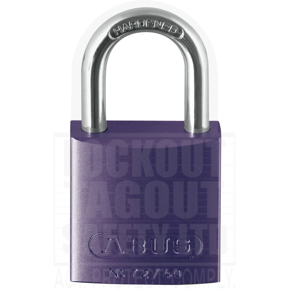 72/40 Series Abus Aluminium Padlock Standard Shackle 72/40 Series Abus Aluminium Padlock Standard Shackle